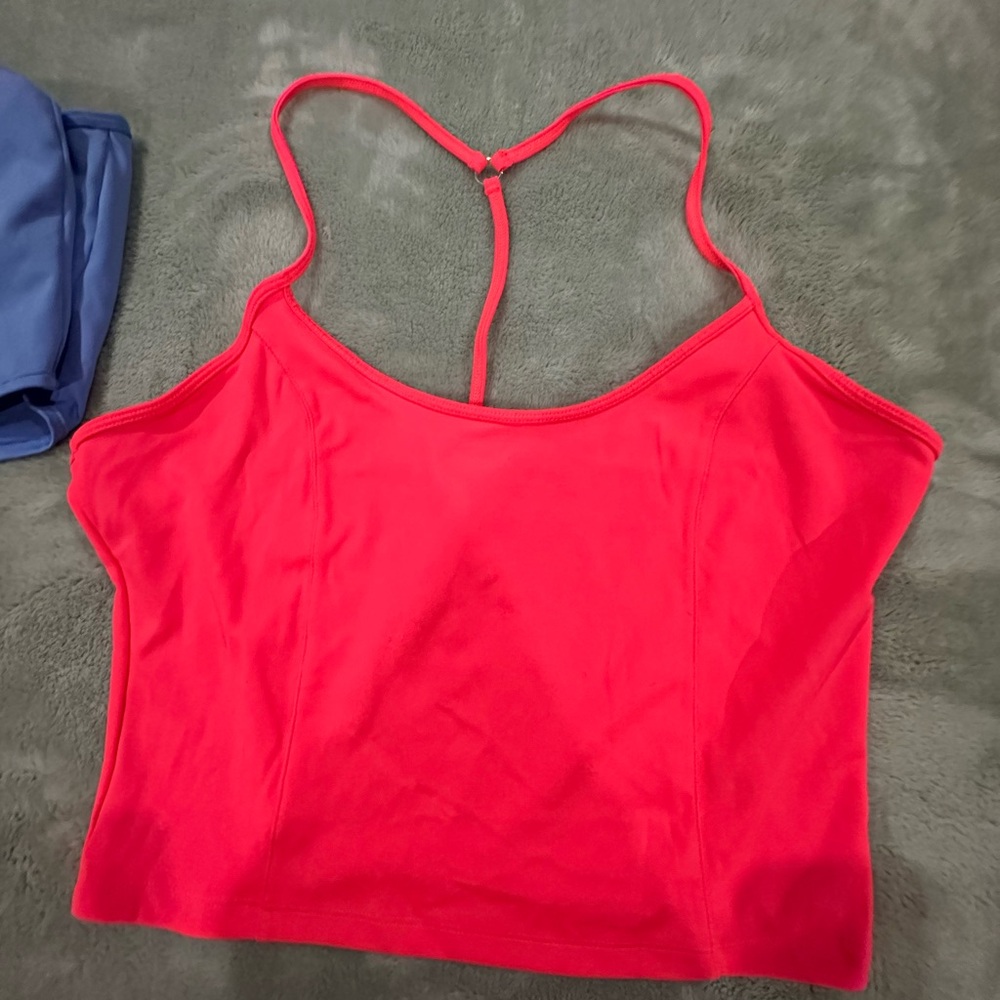 2 TOPS Victoria's Secret Neon Pink Strappy Top